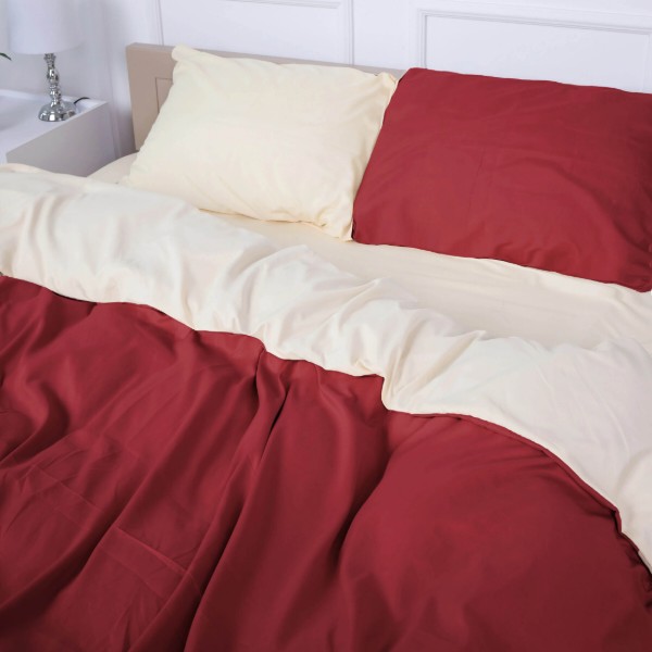 Фото - Комплект постільної білизни MirSon Gorafe (12-0712 + 19-1655) Mikrosatin Premium Двусторонній 2x143x210 см (2200007244133)